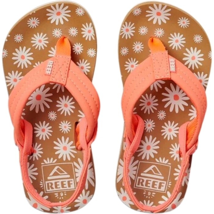 2024 Reef Kleinkind Kleine Ahi Flip Flops / Sandalen CJ2840 - Daisy